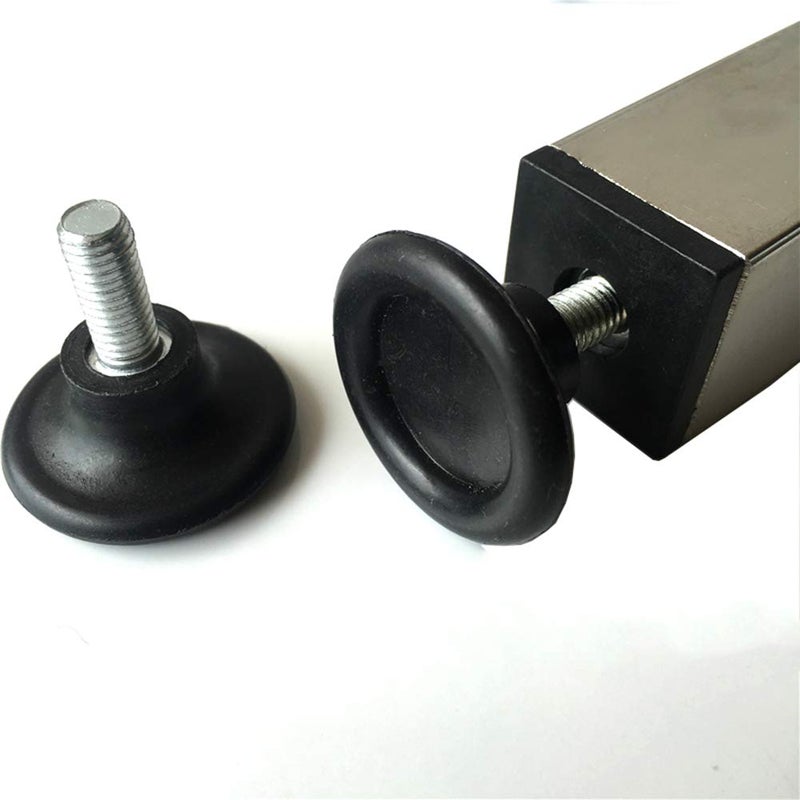 YXQ Leveling Foot M8 Screw On Threaded 34mm Base for Furniture Leg (4 Pcs) - Image 4
